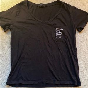 coffee please graphic t